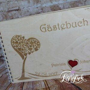 Gästebuch mit Herzbaum