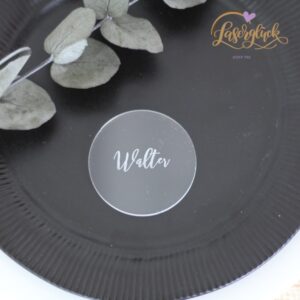Name Transparent in Rund