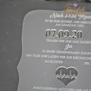 Herzschlag in Transparent