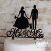 Cake Topper Mr & Mrs mit Chiwawa Schwarz