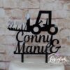 Cake Topper mit Stapler Schwarz