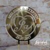 Cake Topper Logo Rund Ja Gold verspiegelt