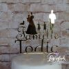 Cake Toppper Familie mit Chiwawa Gold verspiegelt