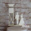 Cake Topper Jägerpaar mit Hochsitz Holz