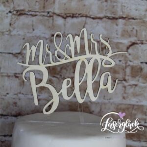 Cake Topper Mr & Mrs Holz