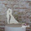 Cake Topper Paar mit Namen Holz