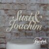 Cake Topper mit Namen Holz