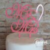 Cake Topper Mr & Mrs Rosa