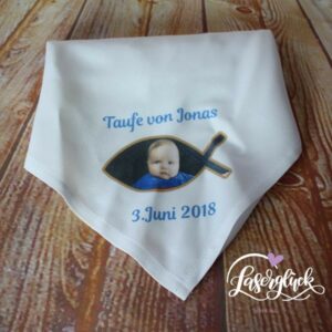 Bedruckte Serviette Taufe