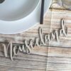 Holzschriftzüge für den Sitzplan 8 cm Hoch