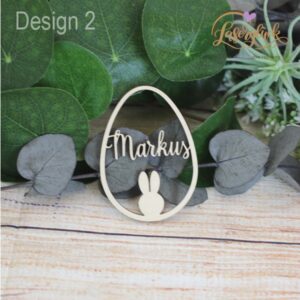 Holzanhänger Ostern Ei Lasercut